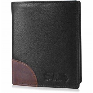   arpera-Safari Genuine Leather Secure loop wallet  Black  C11540-1 